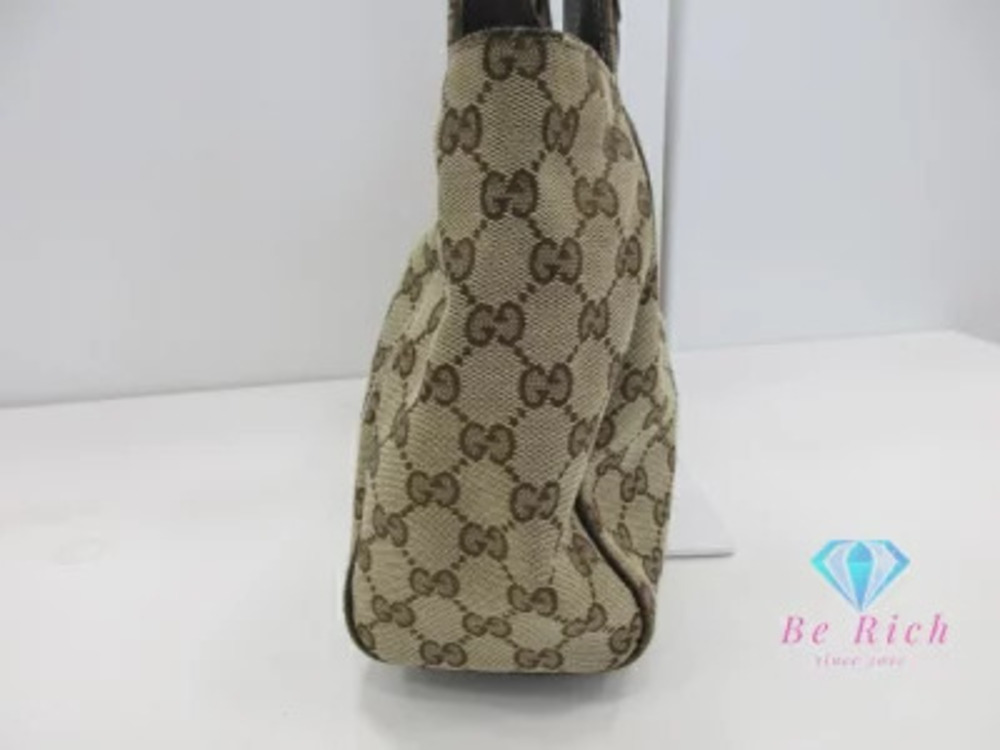 Gucci Bag GG Canvas Beige Brown Handbag Tote Tan Brown